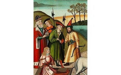 Oberrheinischer Maler des 16. Jahrhunderts, SZENE AUS DEM LEBEN DER HEILIGEN URSULA