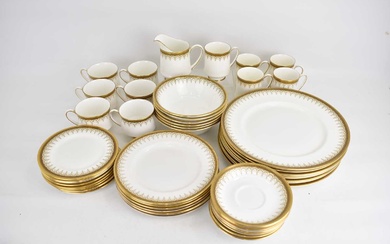 PARAGON; an 'Athena' forty-eight piece part tea and dinner set,...