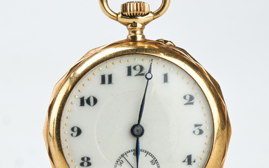POCKET WATCH, so-called grandmother's watch, 18 K gold.