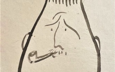 Pablo PICASSO (1881-1973) d'après Portrait de Guillaume Apollinaire, 1929, Eau-forte sur Chine, signée dans la...