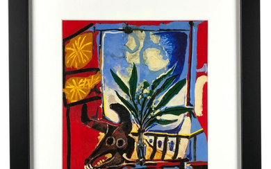 Pablo Picasso Still Life With Bull's Head Custom Framed Photo Display