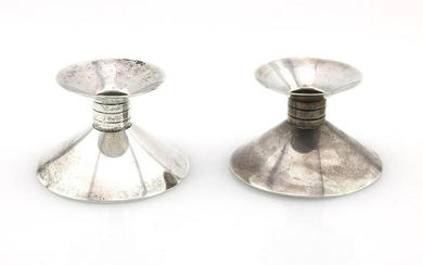 Pair of Sterling Tiffany & Co Makers Candlestick