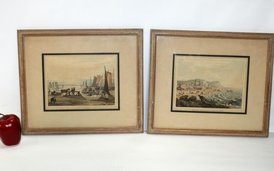Pair of framed Nautical merchant bookplates