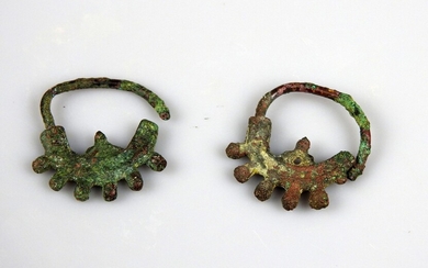 Paire de boucles d’oreilles Bronze 2.5 cm... - Lot 28 - Vermot et Associés