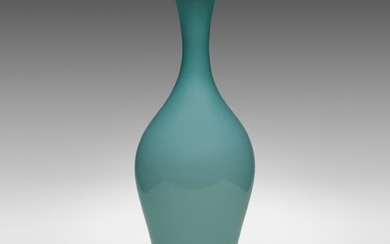 Paolo Venini, Monumental Opalino vase, model 3556