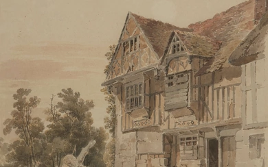 Paul Sandby Munn, British 1773-1845- Cottage at Hastings; and Cader...
