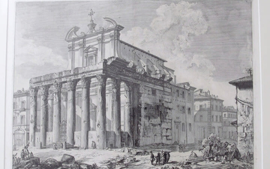 Piranesi, Giovanni, "The temple of Antoninus and Faustina"