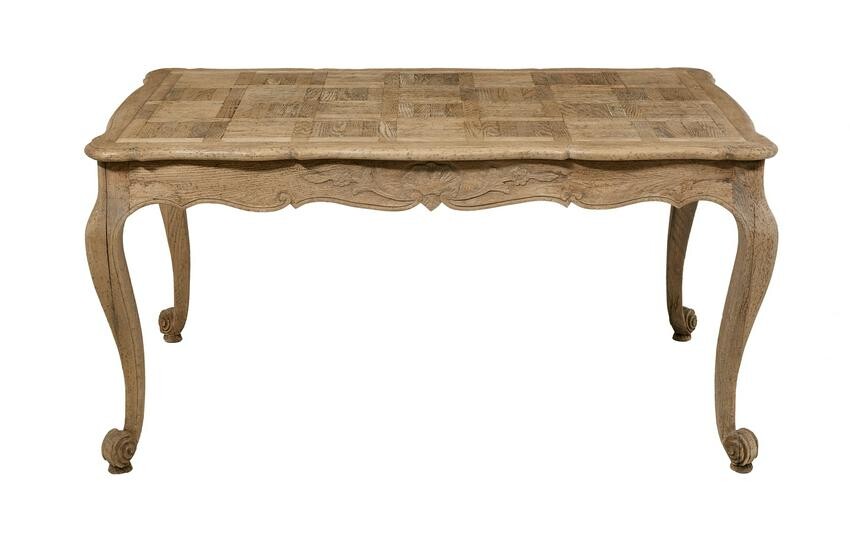 Provincial Bleached Oak Farmhouse Table