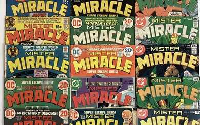 Quantity of 1970's DC Comics Editor Jack Kirby, Mister Miracle to include #1 First appearance of Mr Miracle #2 First appearance of Granny Goodness #3 First appearance of Doctor Bedlam #4 First appe...