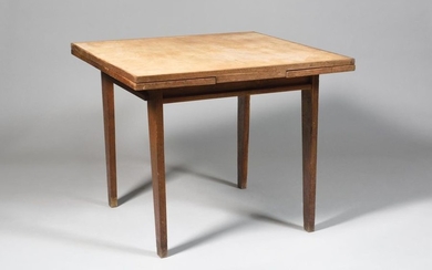 RENÉ GABRIEL (1890-1950) Square top table with Italian-style...
