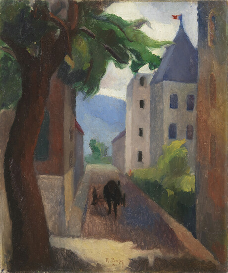 RENÉ PARESCE, PAESAGGIO FRANCESE, 1921