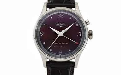 Vulcain, RETAILED BY L'HEURE ASCH: CRICKET CLASSIC 1951, REF 130322.154 LIMITED EDITION WHITE GOLD ALARM WRISTWATCH CIRCA 2008
