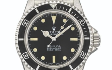 ROLEX. A VERY RARE STAINLESS STEEL AUTOMATIC WRISTWATCH WITH SWEEP CENTRE SECONDS AND BRACELET