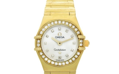 Reference 895 1243 Constellation A yellow gold and diamond-set bracelet watch with mother-of-pearl dial, Circa 1998