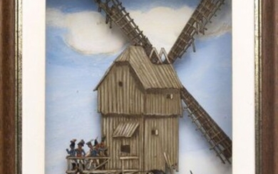 Revolution. Le Moulin de Valmy. Pewter figurines (Fine Painting)