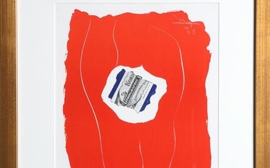 Robert Motherwell, Tricolor 137, Offset Lithograph