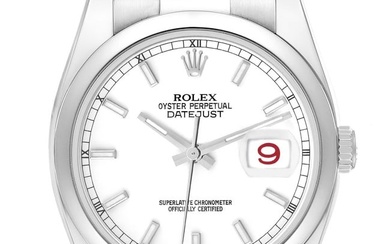 Rolex Datejust White Dial Oyster