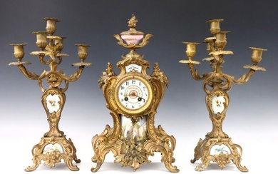 S. Marti French Clock Set
