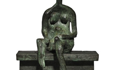 SEATED FIGURE ON A LEDGE, Henry Moore