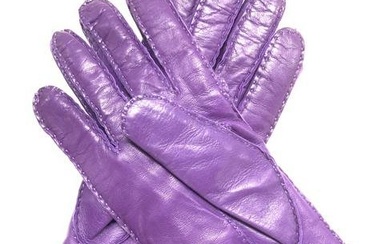 SERMONETA Leather Cashmere Gloves, ITALY