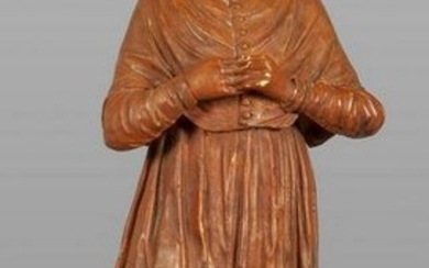 San Carlo Borromeo, scultura in terracotta