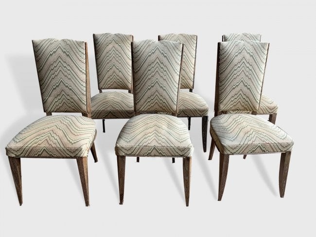 Set Of 6 Arbus Style Dining Chairs