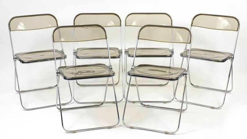 Set of six Vintage Castelli Plia chairs, designed by