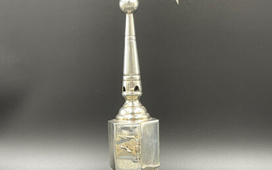 Silver Besomim-Spice Tower , European , early 20th century...