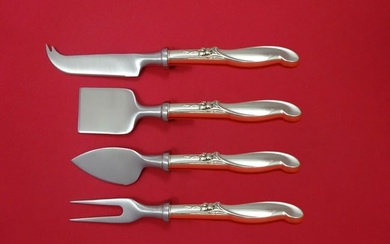 Silver Melody by International Sterling Cheese Serving Set 4pc HHWS Custom