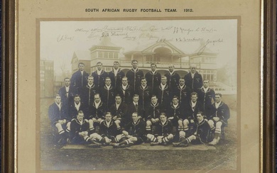 South African Rugby Football Team 1912 Original Photograph