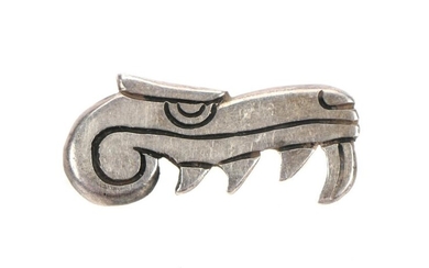 Spratling Taxco Mexican Silver .980 Crocodile Pin
