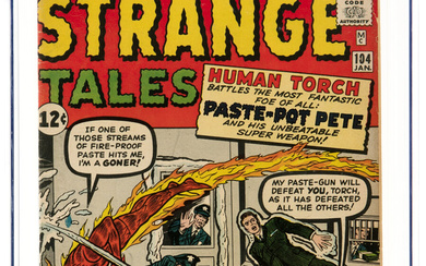 Strange Tales #104 (Marvel, 1963) CGC VG+ 4.5 Off-white...
