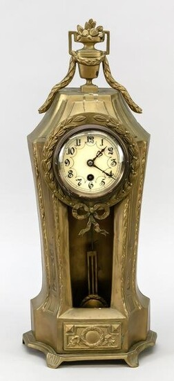 Table clock brass, color gilde