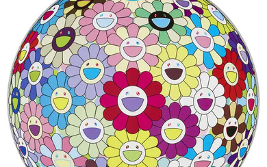 Takashi Murakami, Japanese b. 1962- Flowerball: Colorful, Miracle, Sparkle; offset lithograph,...