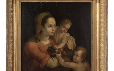 The Virgin and Child with St. John the Baptist, Italian, 17th century