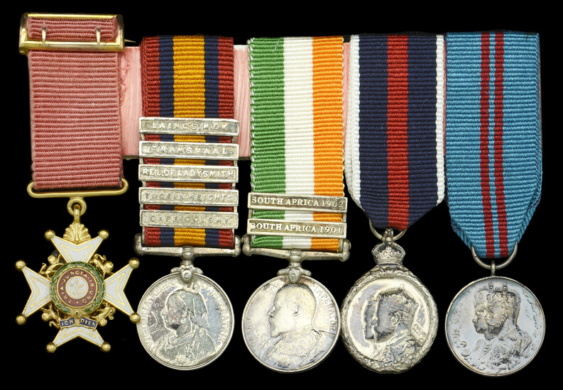 The group of five miniature dress medals attributed to Major-General C. D....