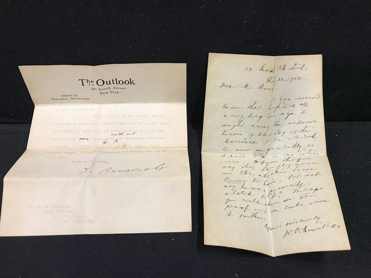 Theodore Roosevelt Letter and Other Correspondence