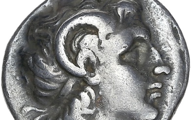 Thrace – Lysimaque (323-281 avant J.C) Drachme A : Tête à droite d’Alexandre le Grand...