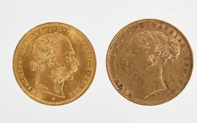 Two Gold Coins, Austria and England
