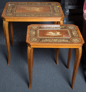 Two Nesting Neoclassical Style End Tables