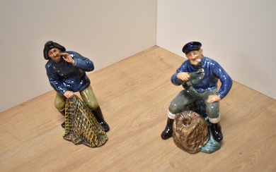 Two Royal Doulton bone china figures, The Lobster Man HN2317 and Sea Harvest HN2257