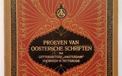 [Typespecimens]. Lettergieterij "Amsterdam", voorheen N. Tetterode. Proeven van Oostersche schriften....