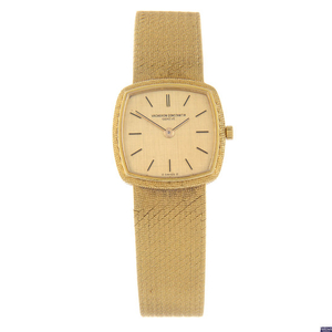 VACHERON CONSTANTIN - a lady's yellow metal bracelet watch.