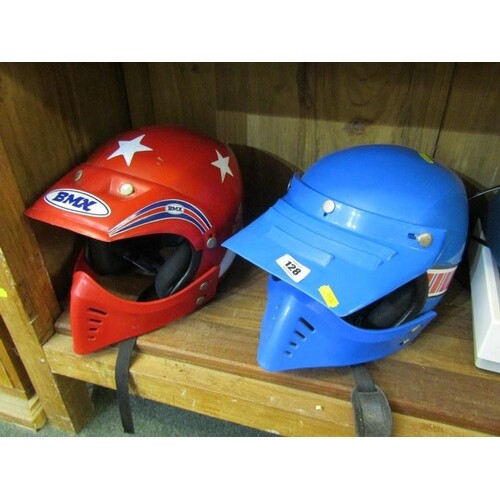 VINTAGE BMX, 2 BMX helmets