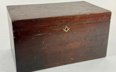Valuables Box with Masonic Inlay