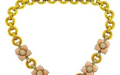 Van Cleef & Arpels Vintage Alhambra Gold Necklace with