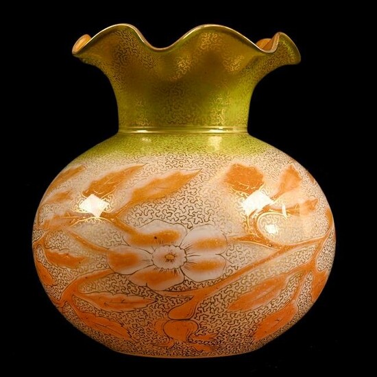 Vase, Cased Bohemian Art Glass