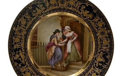 Vienna Porcelain Cabinet Plate by Wagner.