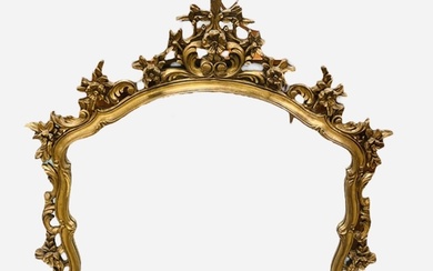 Vintage Carved Gilt Mirror 122cm W x 117cm H