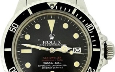 Vintage Double Red Rolex Sea Dweller 1665 Watch